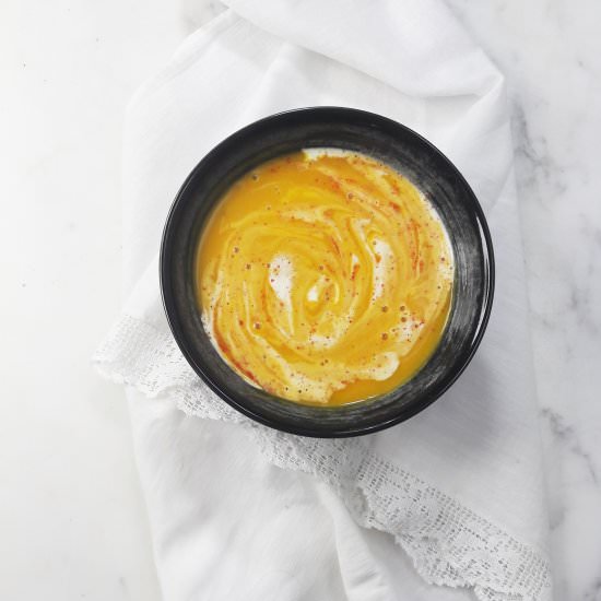 Cosy Autumn Pumpkin Soup - Recipe photo by ahedgehoginthekitchen
