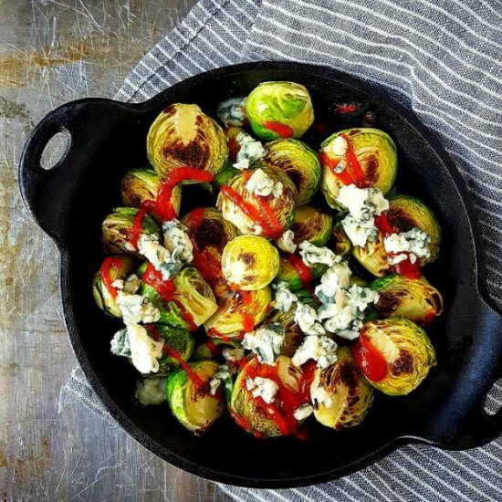 Brussels Sprouts with Sriracha - Recipe photo by mangotomato
