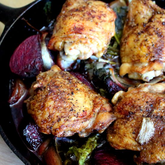 Roast Chicken Thighs - Recipe photo by epicurestable