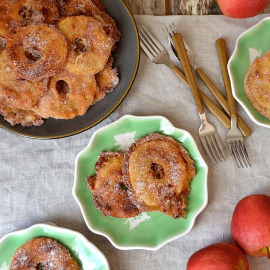 Apple Ring Fritters - Recipe photo by mama ia blog