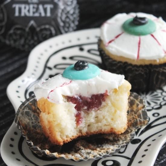 White Chocolate-Raspberry Eyeballs - Recipe photo by TheSpiffyCookie