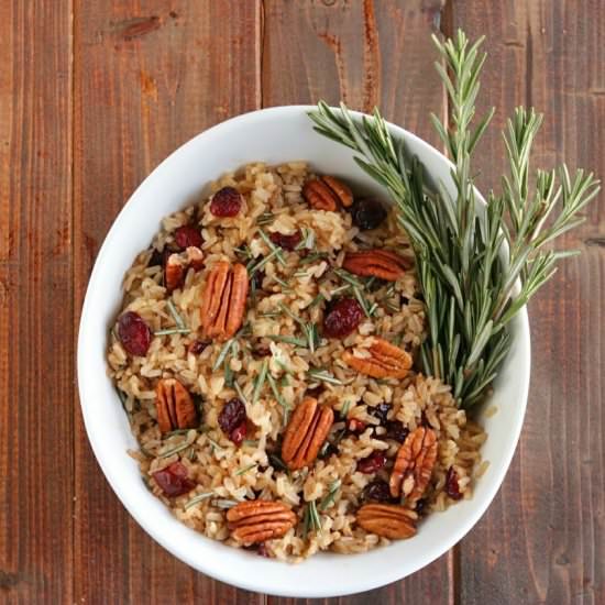 Harvest Brown Rice Pilaf - Recipe photo by KyleeCooks