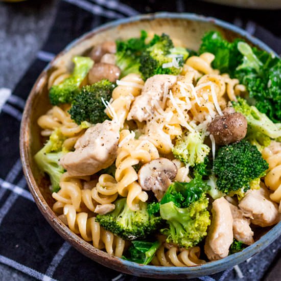 One Pot Chicken Broccoli Pasta - Recipe photo by KitchenSanctuary