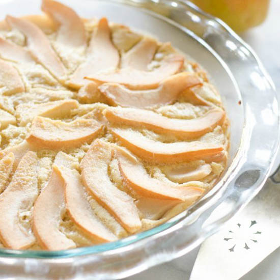 Einkorn Pear Custard Pie - Recipe photo by butteredsideup