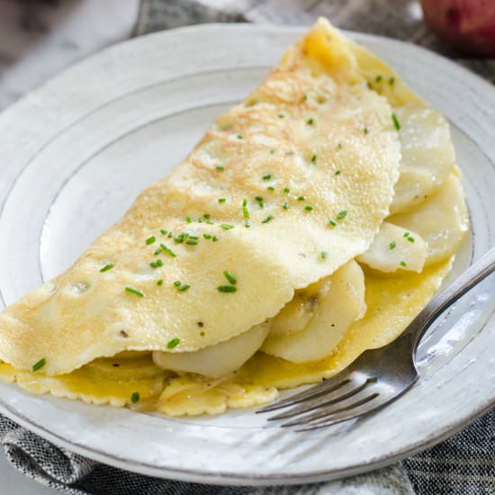 Easier Spanish Potato Omelette - Recipe photo by butteredsideup