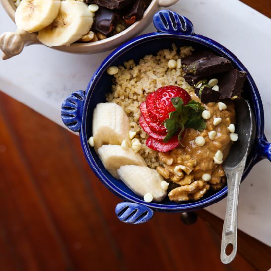 Quinoa Breakfast Bowls - Recipe photo by ProbablyBaking