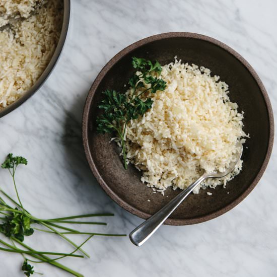 Cauliflower Rice - Recipe photo by Downshiftology