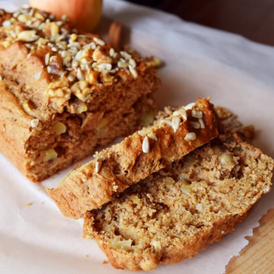 Apple Walnut Cinnamon Bread - Recipe photo by naturalfitdiet