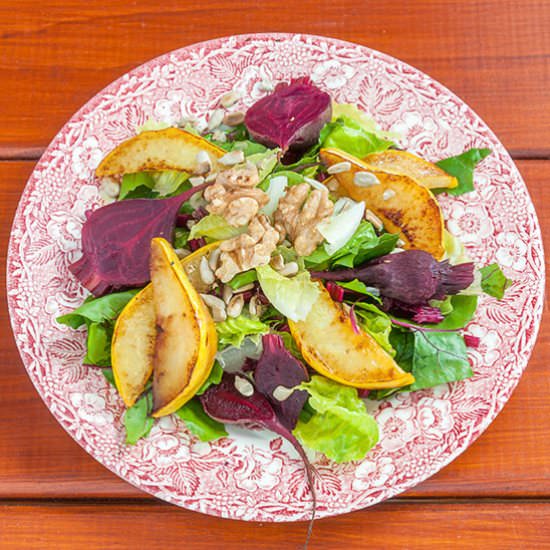 Fried Pears and Baked Beets - Recipe photo by Roht
