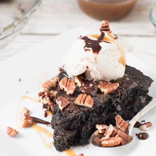 Chocolate Fudge Brownie Pie - Recipe photo by mywifecancook