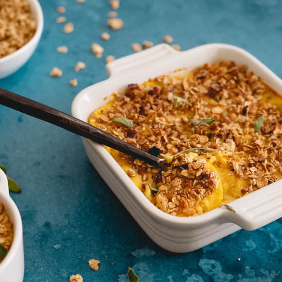 Creamy Cauliflower Pumpkin Mash - Recipe photo by Running to the Kitchen