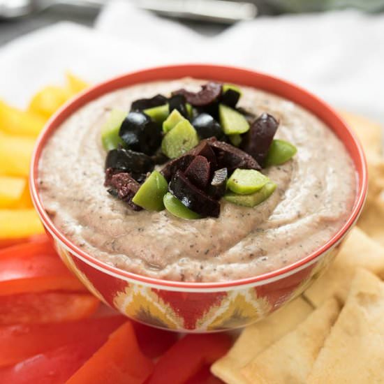 White Bean and Olive Dip - Recipe photo by nutritiouseats