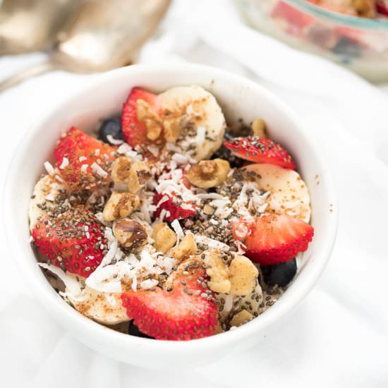 Loaded Vanilla Overnight Oats - Recipe photo by nutritiouseats