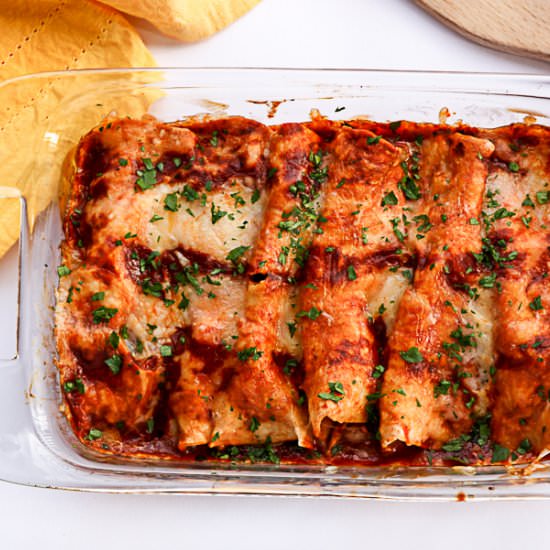 Chipotle Chicken Enchiladas - Recipe photo by the food blog