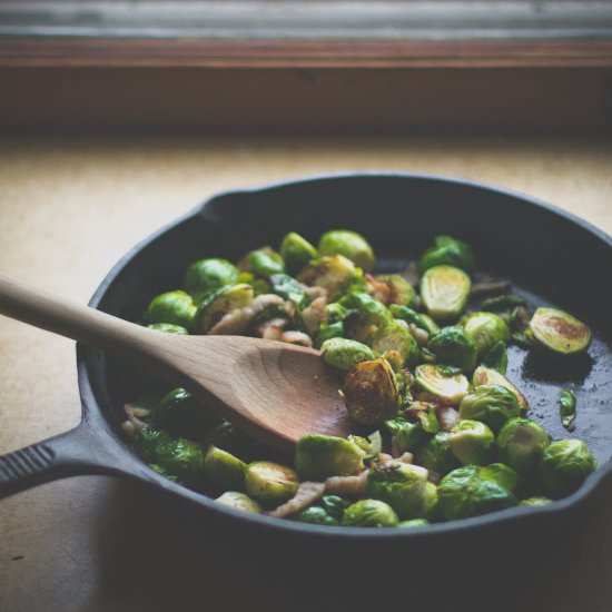 Brussels Sprouts and Lardons - Recipe photo by fritesandfries