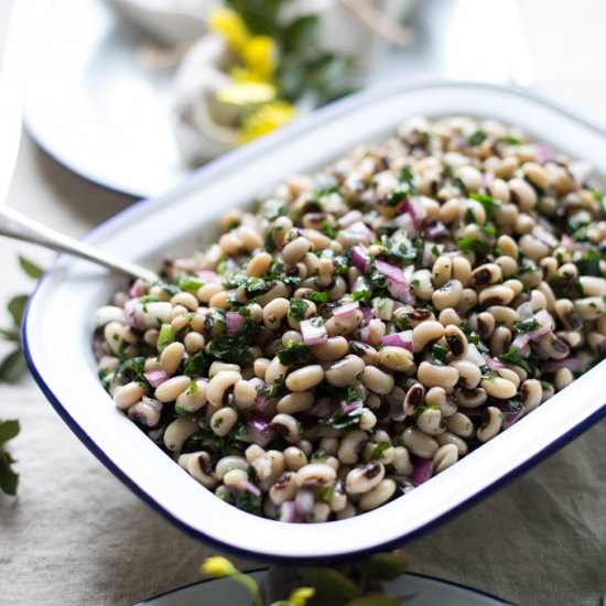 Black Eyed Bean Salad - Recipe photo by mattersofthebelly