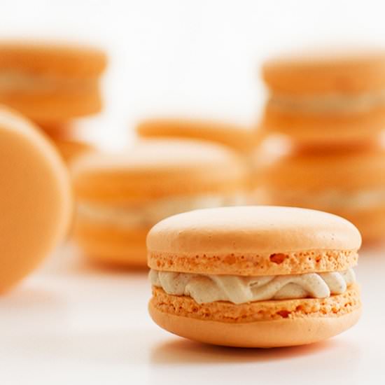 Pumpkin spice macarons - Recipe photo by pizzarossa