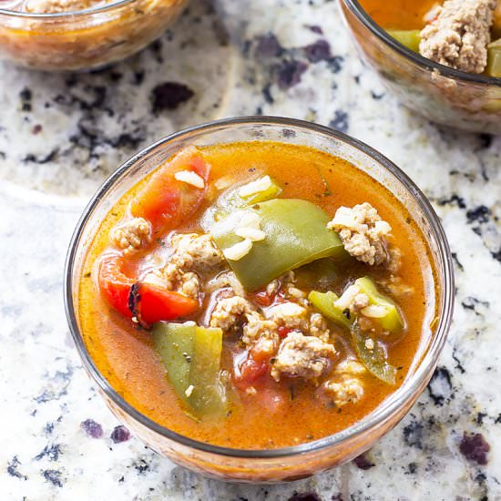 Stuffed Pepper Soup - Recipe photo by tastefullyeclectic