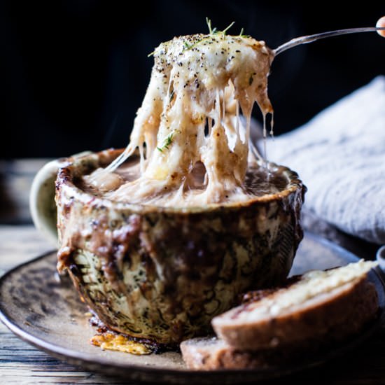 French Onion Gnocchi Soup - Recipe photo by halfbakedharvest