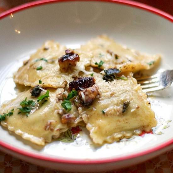 Smoked Cheese Ravioli w/ Brown Butter - Recipe photo by sugarlovespices