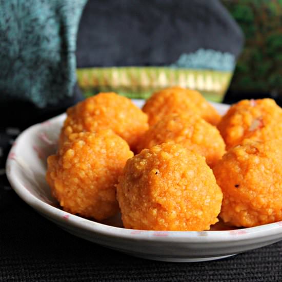 Motichoor Ladoo - Recipe photo by Aromatic Cooking