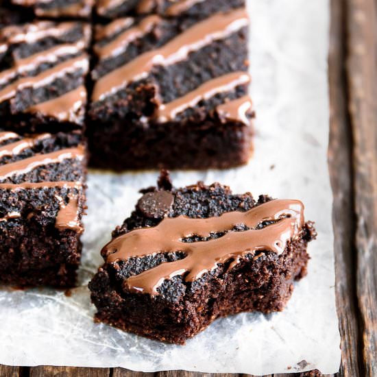 Fudgy Pumpkin Paleo Brownies - Recipe photo by ambitiouskitchen