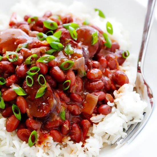 Crock-Pot Red Beans and Rice - Recipe photo by gimme some oven