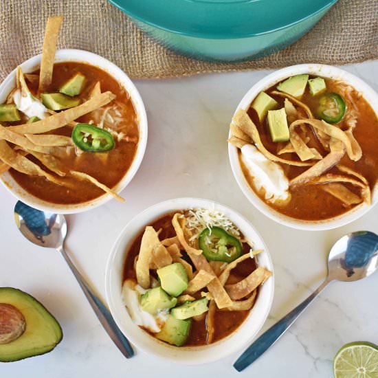 Chicken Tortilla Soup - Recipe photo by Modern Honey