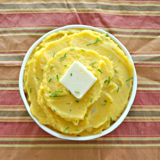 Butternut Squash Mashed Potatoes - Recipe photo by Hezzi-D
