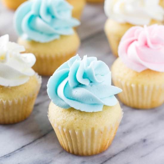 Mini Vanilla Cupcakes - Recipe photo by JustSoTasty