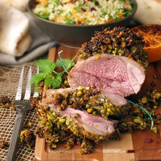 Pistachio & Orange Crusted Lamb - Recipe photo by TangoRaindrop