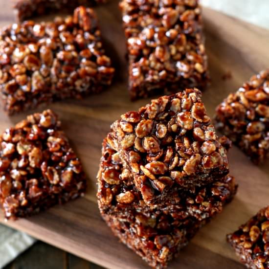 Chocolate Rice Crispy Treats - Recipe photo by kimscravings