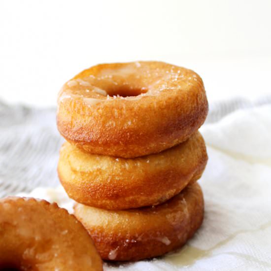 donuts with maple buttermilk glaze - Recipe photo by tagandtibby