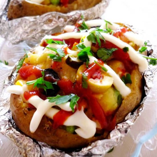Kumpir/ Turkish Stuffed Bake Potato - Recipe photo by MyHomeDiaryinTurkey