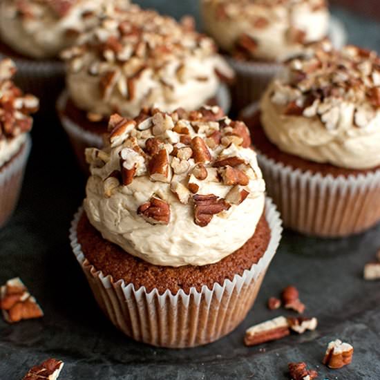Pecan Pie Cupcakes - Recipe photo by thetoughcookie