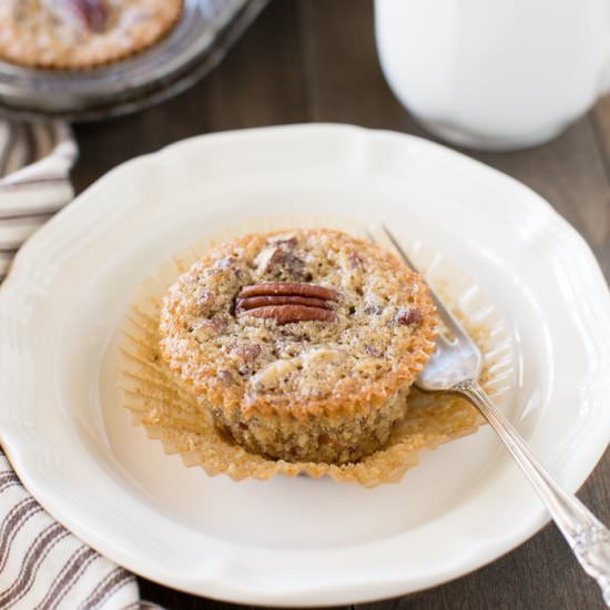 Pecan Pie Muffins - Recipe photo by Kristine Underwood