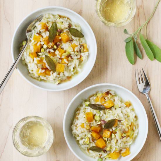 Squash and Brown Butter Risotto - Recipe photo by foodnouveau