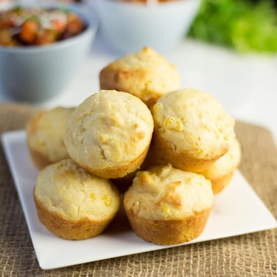 Sweet Corn Muffins - Recipe photo by Kiwi and Carrot