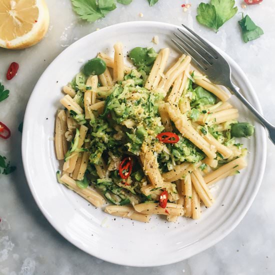 Zucchini, Chilli and Garlic Pasta - Recipe photo by thehealthyhunter