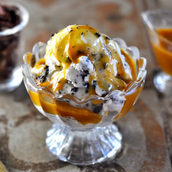 Vegan Stracciatella with Caramel - Recipe photo by Ordinary Vegan