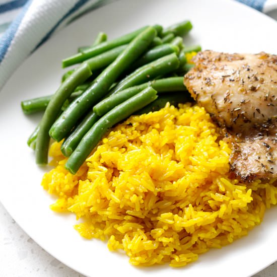 Peppered Turmeric Rice - Recipe photo by foodfashionandfun