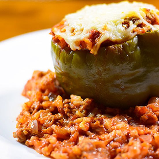 Stuffed Bell Peppers - Recipe photo by Carissa @ thrift and spice