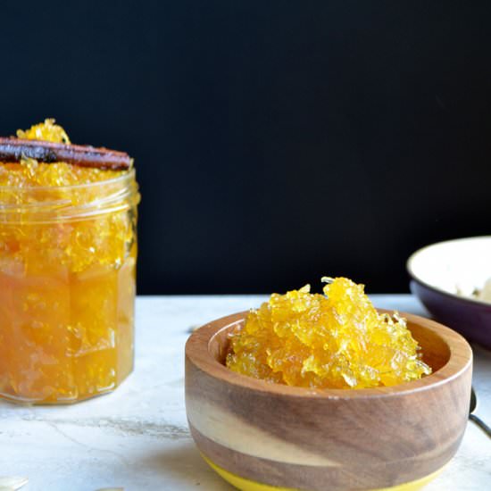 "Angel Hair", Candied Pumpkin Fibers - Recipe photo by mama ia blog