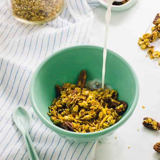 Healthy Pumpkin Spice Granola - Recipe photo by jessicainthekitchen