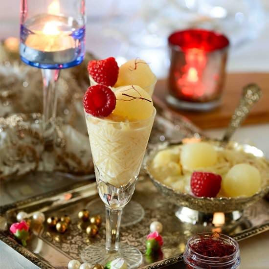 Raspberry and Rasgulla Kheer Cups - Recipe photo by Rekha K
