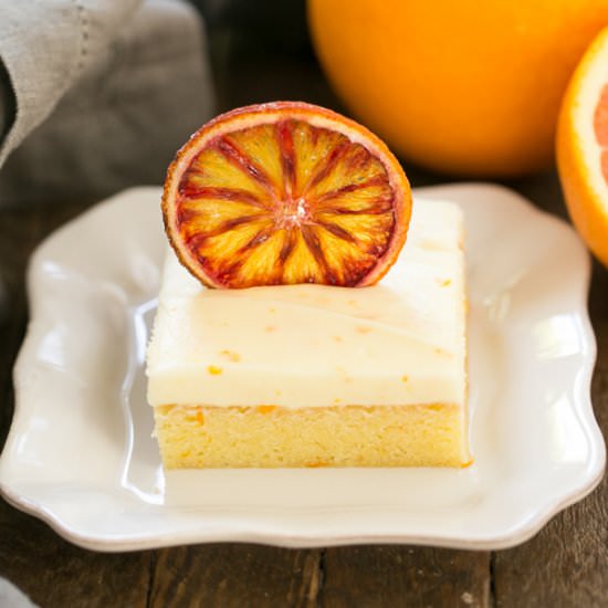 Cream Cheese Frosted Orange Cake - Recipe photo by thatskinnychickcanbake