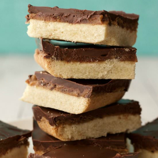 Homemade Vegan Twix Bars - Recipe photo by lovingitvegan