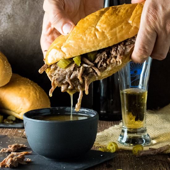Crock Pot Italian Beef Sandwiches - Recipe photo by Fox Valley Foodie