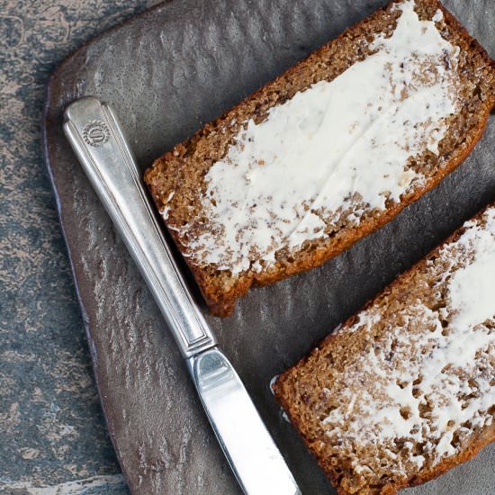Banana Bread with Greek Yogurt - Recipe photo by Country Cupboard Cookies