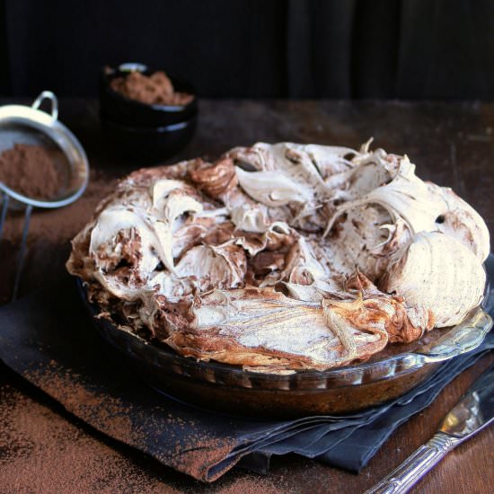 Chocolate Meringue Pie - Recipe photo by vanillafrost4